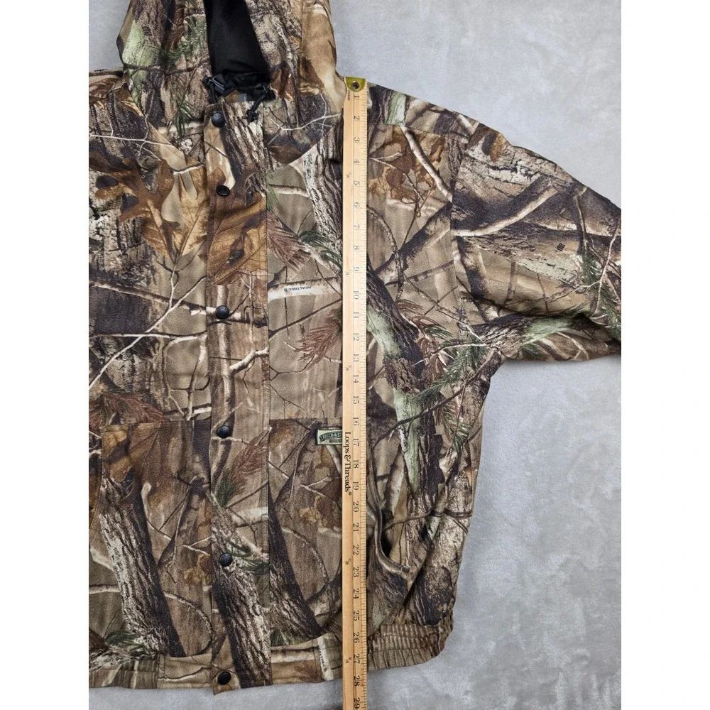 Field & Stream Realtree Camo Jacket Mens M HydroProof Ultra Hooded Insulated